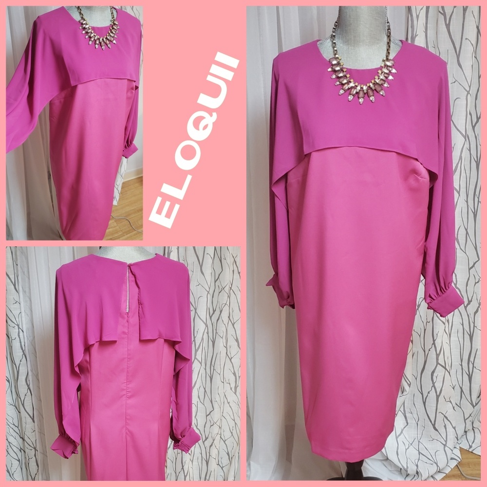 ELOQUII Open Sleeve Dress